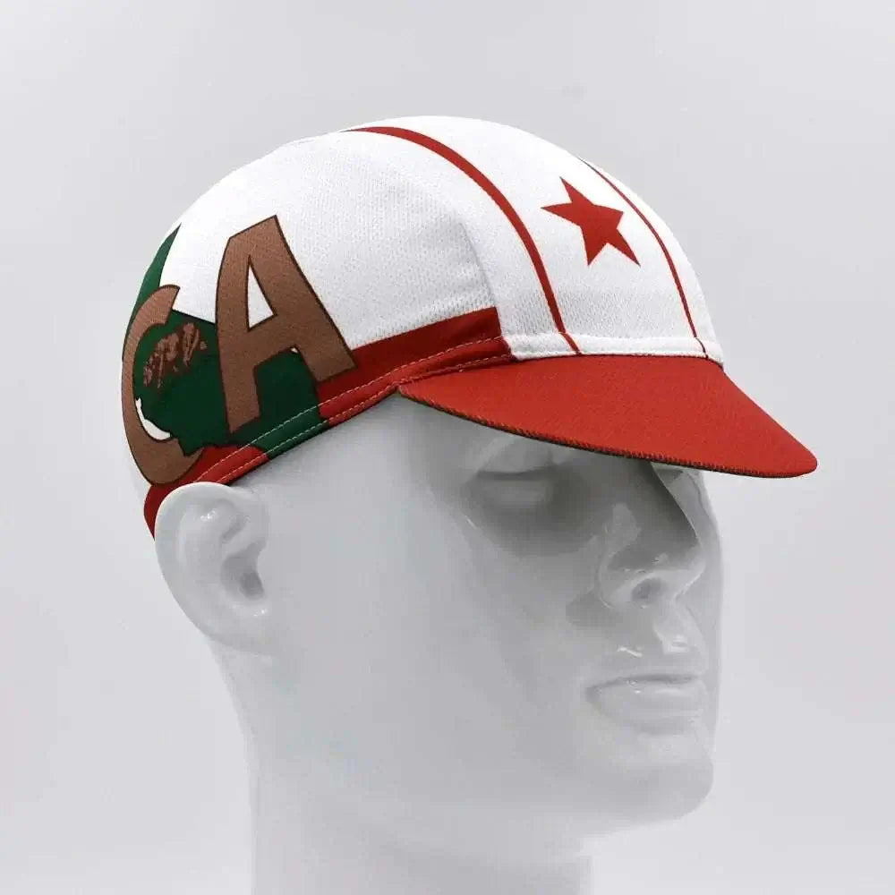 Classic Retro California Cycling Caps for Men and Women,