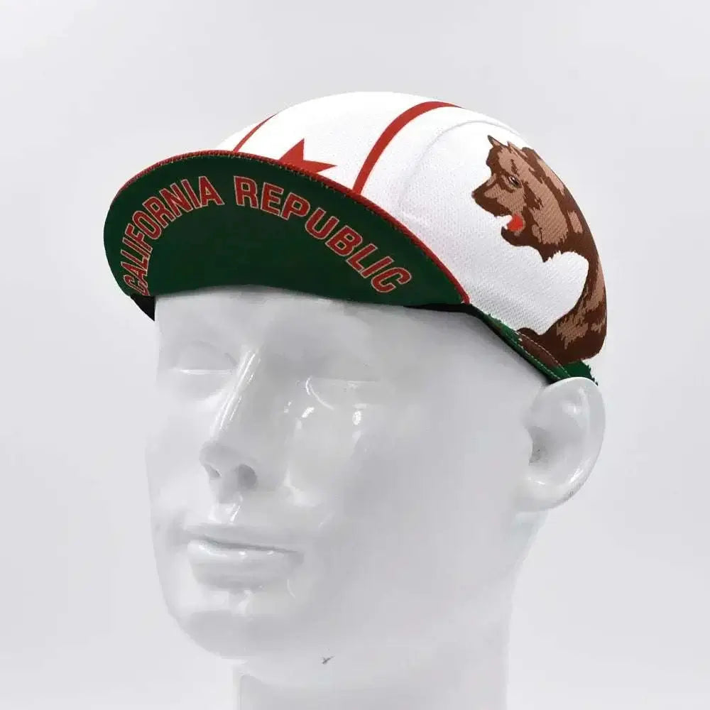 Classic Retro California Cycling Caps for Men and Women,