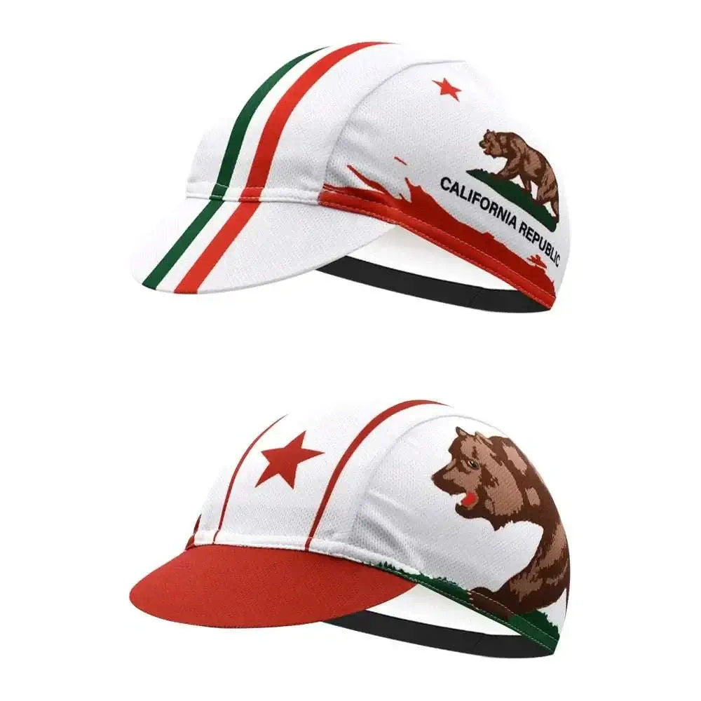 Classic Retro California Cycling Caps for Men and Women,