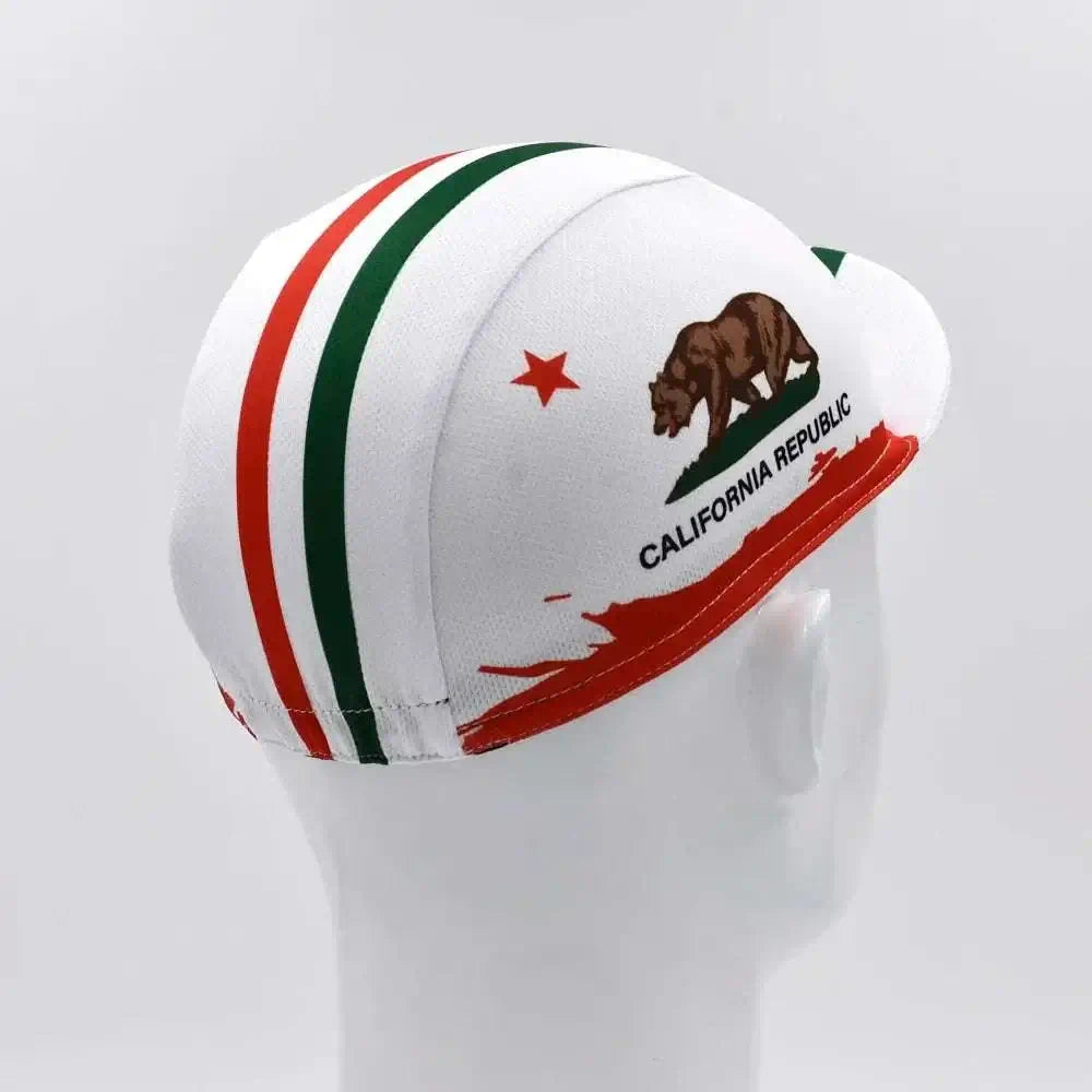 Classic Retro California Cycling Caps for Men and Women,