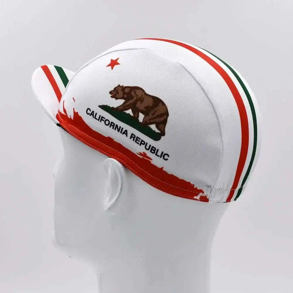 Classic Retro California Cycling Caps for Men and Women,